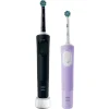 Elektrische Zahnbürste "Vitality Pro + 2. Handstück" in Schwarz/Lila