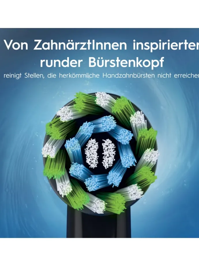 Elektrische Zahnbürste "Vitality Pro + 2. Handstück" in Schwarz/Lila
