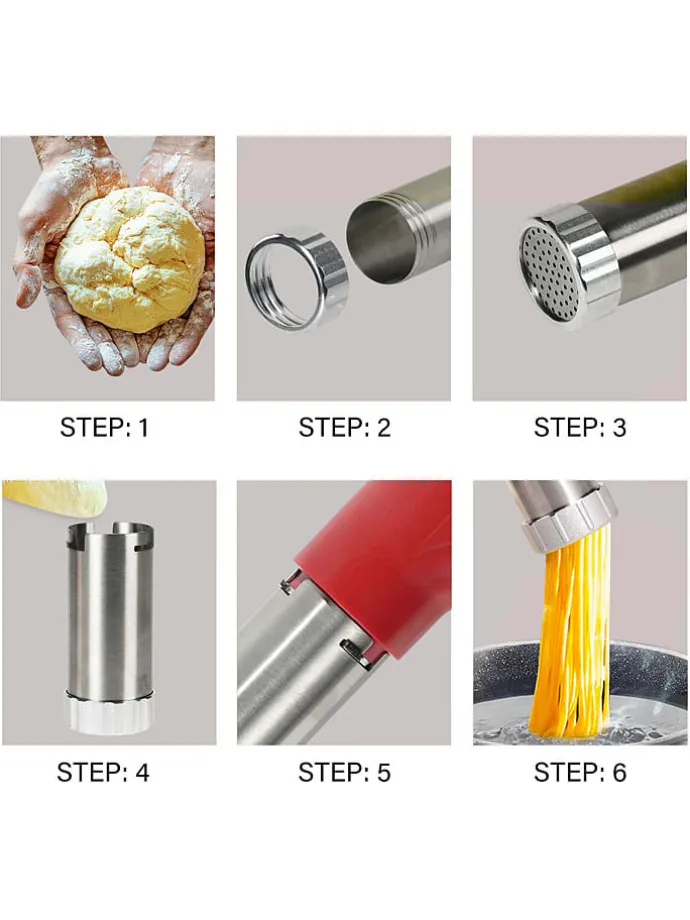 Elektrischer Pasta-Maker in Rot - (B)30,5 x (H)23,4 x (T)6,5 cm