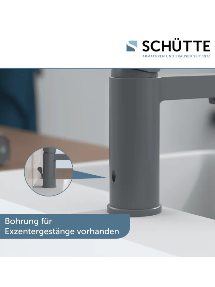 ELEPHANT Waschtischarmatur, Anthrazit matt