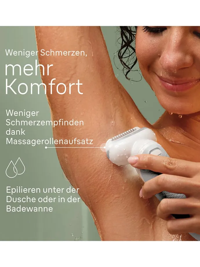 Epilierer "Silk-épil 9-341" in Weiß/ Silber