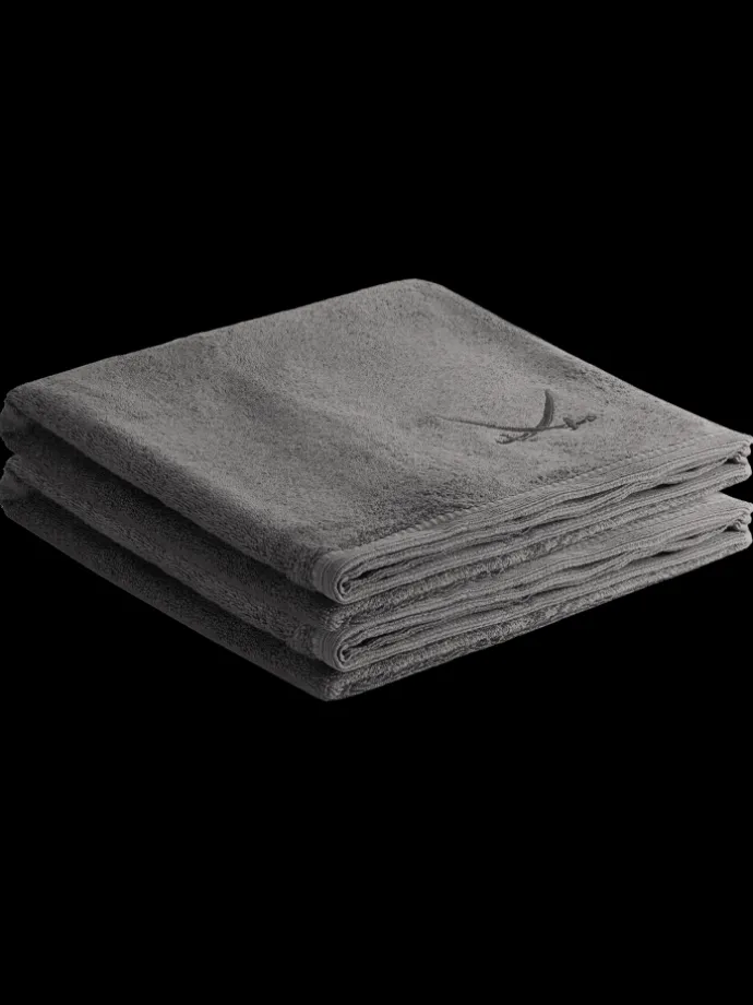 2er Duschtuch-Set „Frottier-Kollektion Classic“, 70x140 cm in Anthrazit