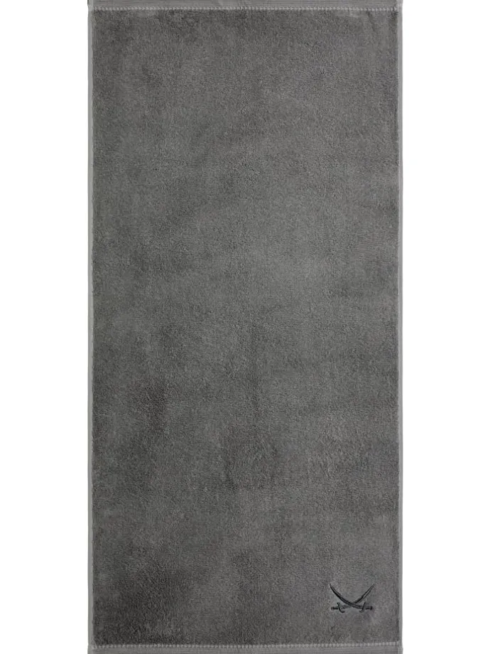 2er Duschtuch-Set „Frottier-Kollektion Classic“, 70x140 cm in Anthrazit
