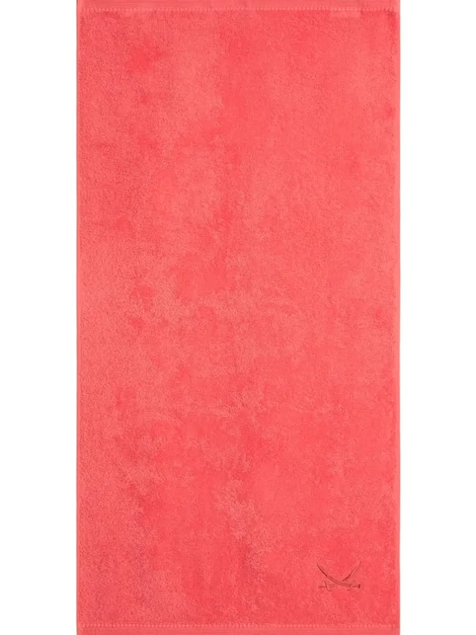 2er Duschtuch-Set „Frottier-Kollektion Classic“, 70x140 cm in Koralle