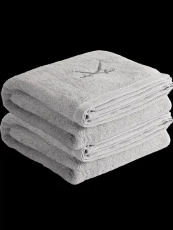 2er Duschtuch-Set „Frottier-Kollektion Classic“, 70x140 cm in Silber