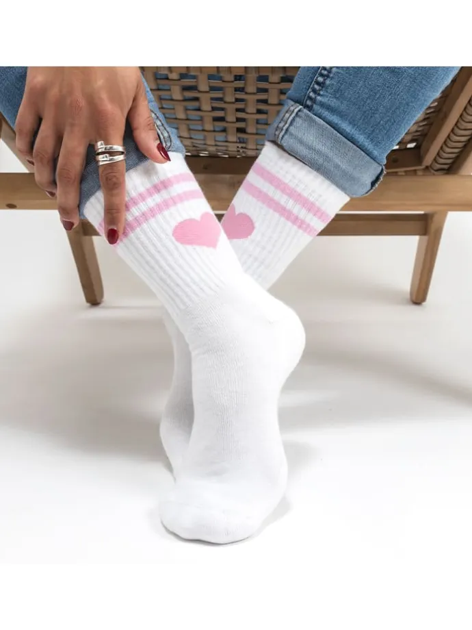 3er Pack Herz Tennis Socken Venus in Streifen