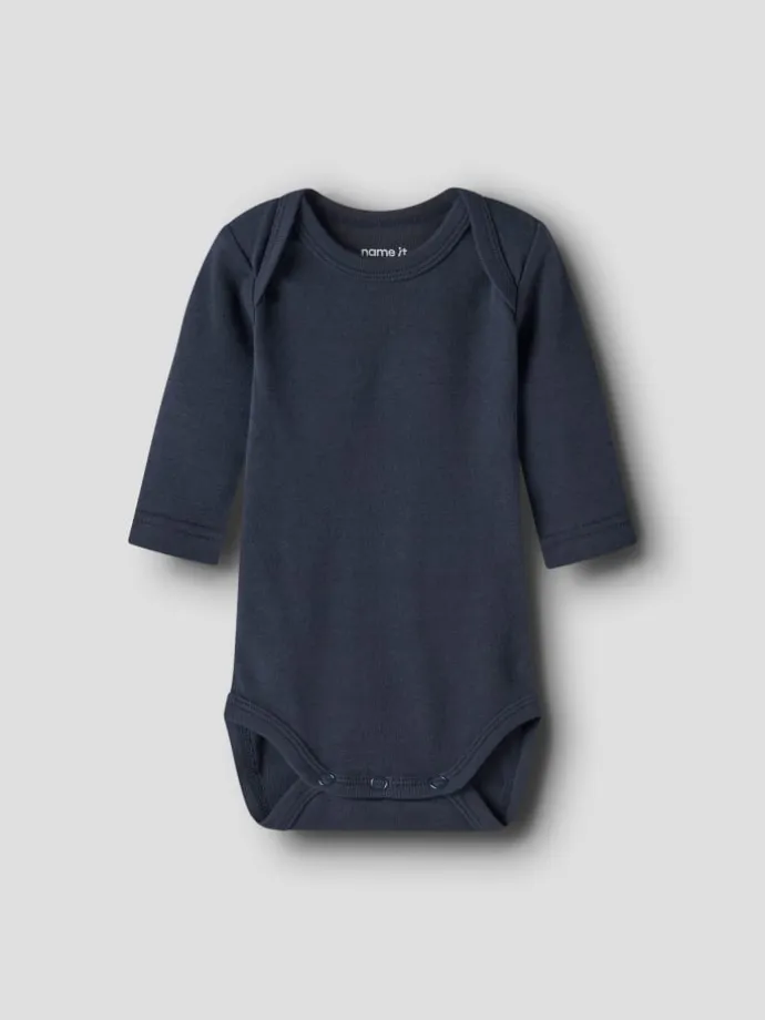 3er Pack Langarmbodys NBMBODY FIRETRUCK in grey melange
