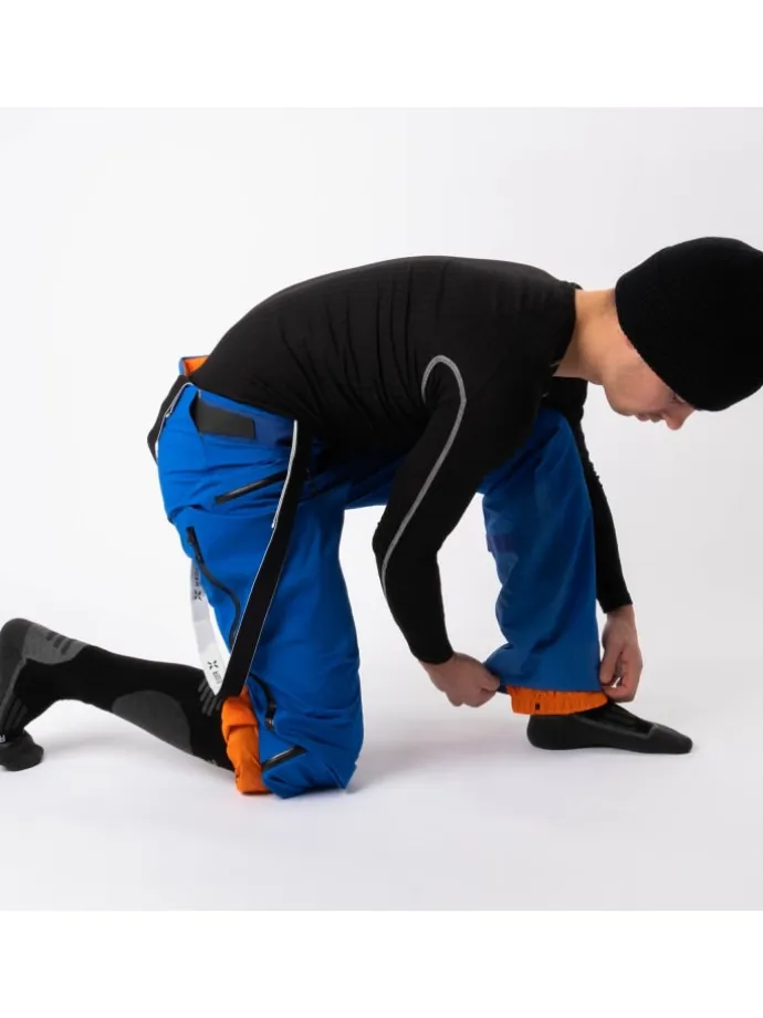 2er Pack Merino Skisocken Toni in Schwarz-Blau