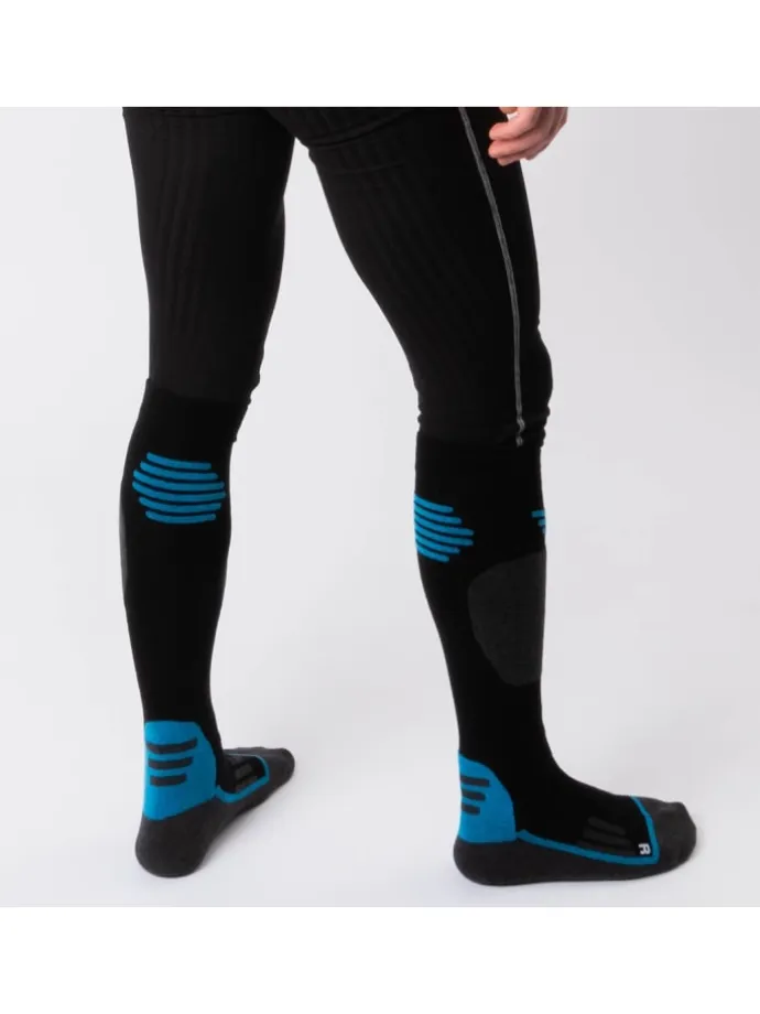 2er Pack Merino Skisocken Toni in Schwarz-Blau