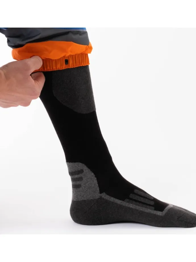 2er Pack Merino Skisocken Toni in Schwarz-Blau