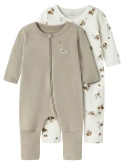 2er Pack Schlafstrampler NBNNIGHTSUIT ANIMAL in jet stream