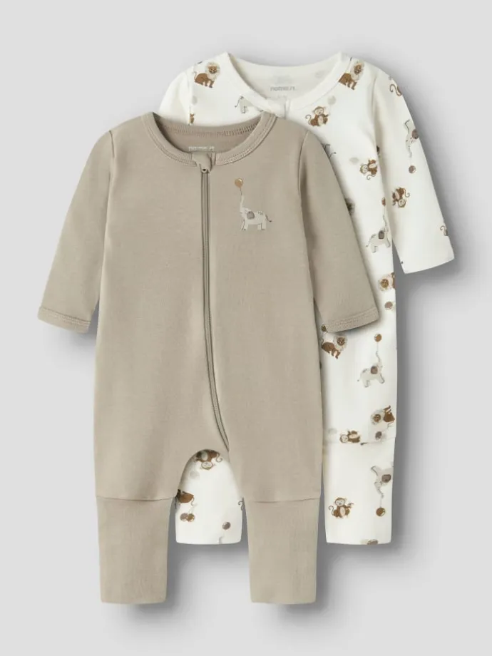 2er Pack Schlafstrampler NBNNIGHTSUIT ANIMAL in jet stream