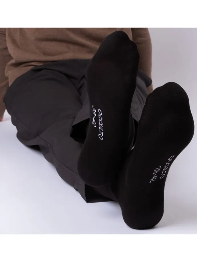 10er Pack Schwarze Socken Hermann in Schwarz