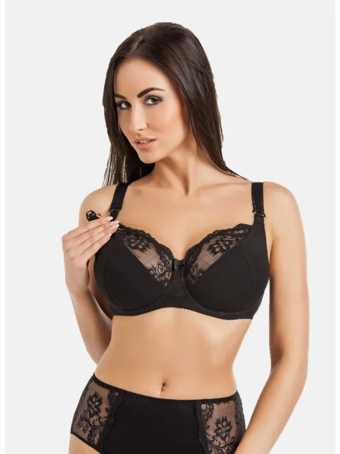3er Pack: Ungepolsterter Still-BH Anastasia Mama in mehrfarbig