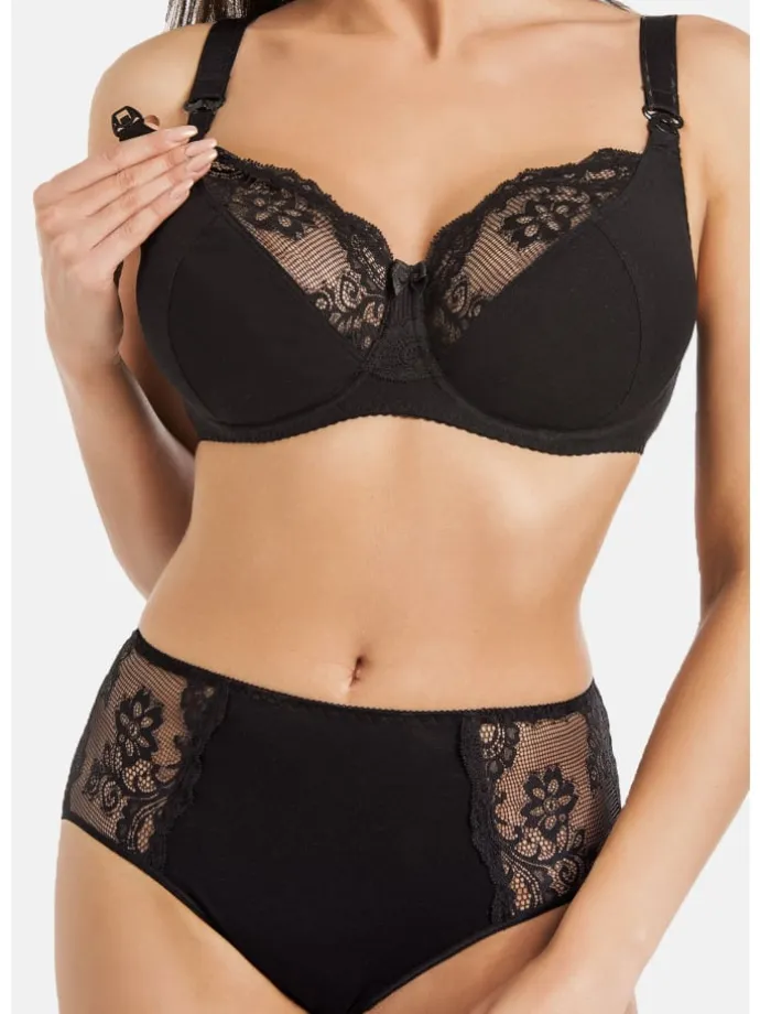 3er Pack: Ungepolsterter Still-BH Anastasia Mama in mehrfarbig