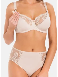 3er Pack: Ungepolsterter Still-BH Anastasia Mama in mehrfarbig