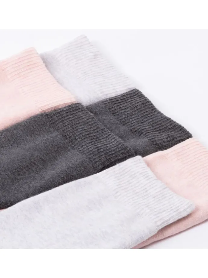 6er Pack Warme Kuschelsocken Smilla in Schwarz-Grau-Pink