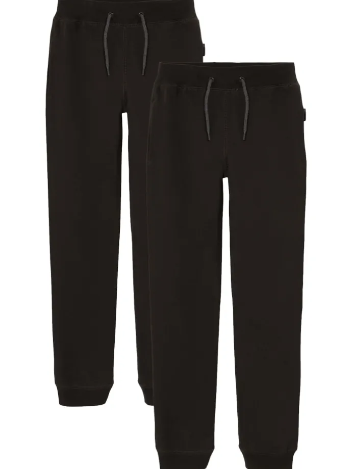 2-er Set Basic Jogginghose Sweatpants Gefüttert NKMSWEAT in Schwarz