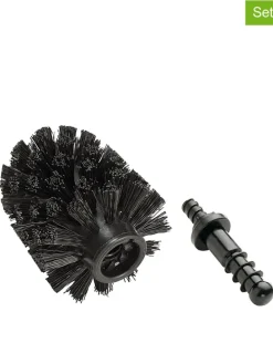 2er Set: Ersatzbürstenköpfe WC-Garnitur in Schwarz  - Ø 8,5 cm
