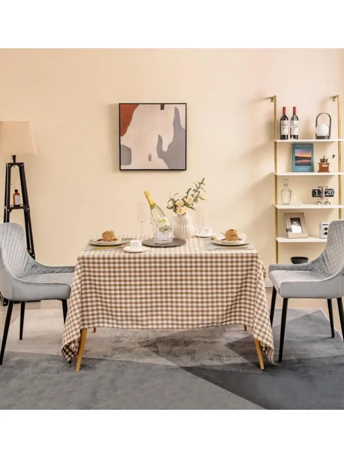 2er Set Esszimmerstühle in Grau