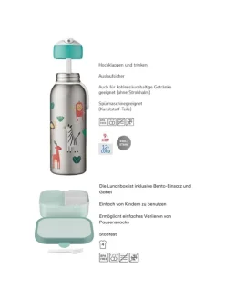 2er Set Lunchset mit Thermoflasche Campus in Forest Friends