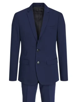 2er-Pack Einreihiger Blazer und Hose in Medieval Blue