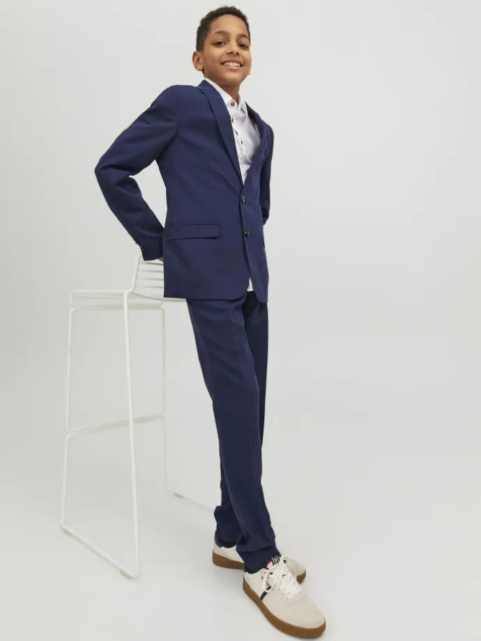 2er-Pack Einreihiger Blazer und Hose in Medieval Blue