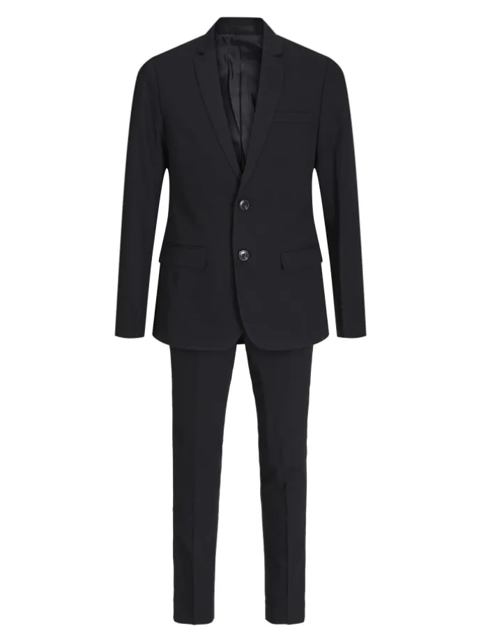2er-Pack Einreihiger Blazer und Hose in Black