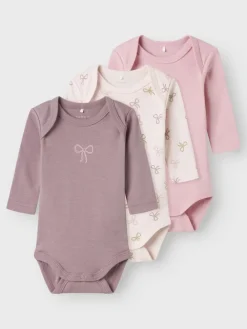 3er-Pack Strampler in Barely Pink