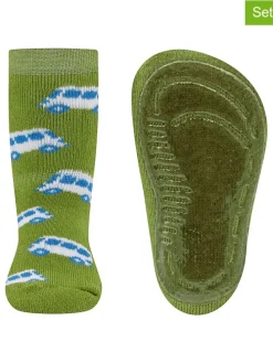2er-Set: ABS-Socken "SoftStep Bus" in Grün
