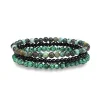 3er-Set: Armbänder mit Edelsteinen