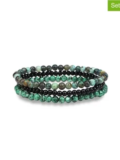 3er-Set: Armbänder mit Edelsteinen