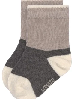 3er-Set: Babysocken in Anthrazit/ Hellbraun