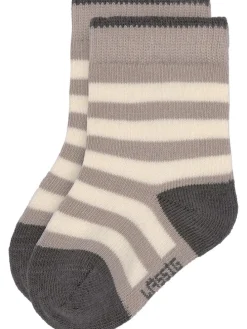 3er-Set: Babysocken in Anthrazit/ Hellbraun