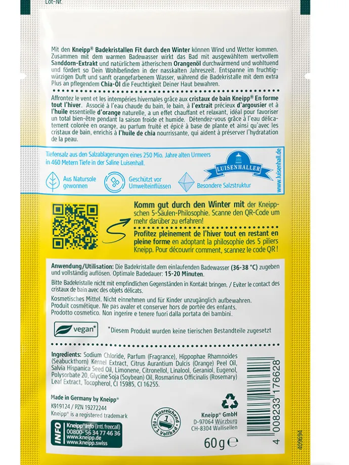 12er-Set: Badekristalle "Fit durch den Winter", je 60 g