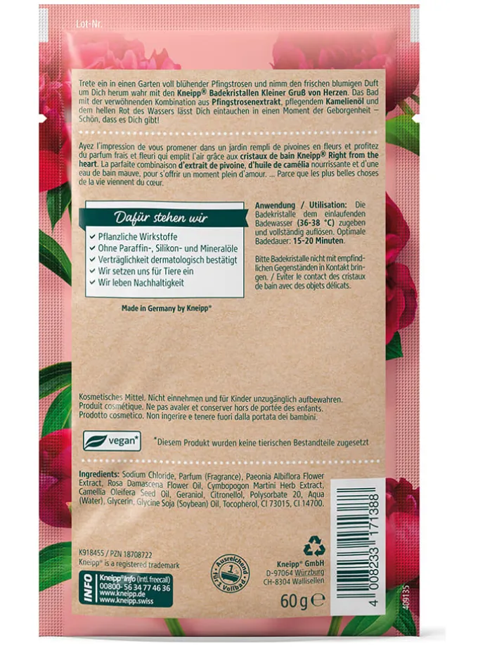 12er-Set: Badekristalle "Kleiner Gruß von Herzen", je 60 g