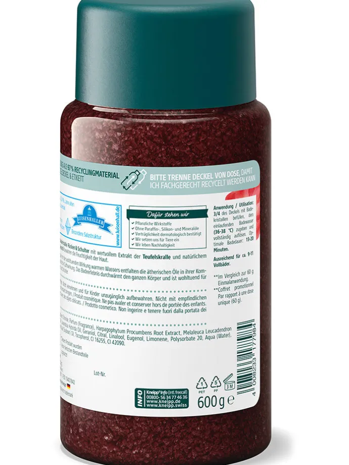2er-Set: Badekristalle "Rücken & Schulter", je 600 g