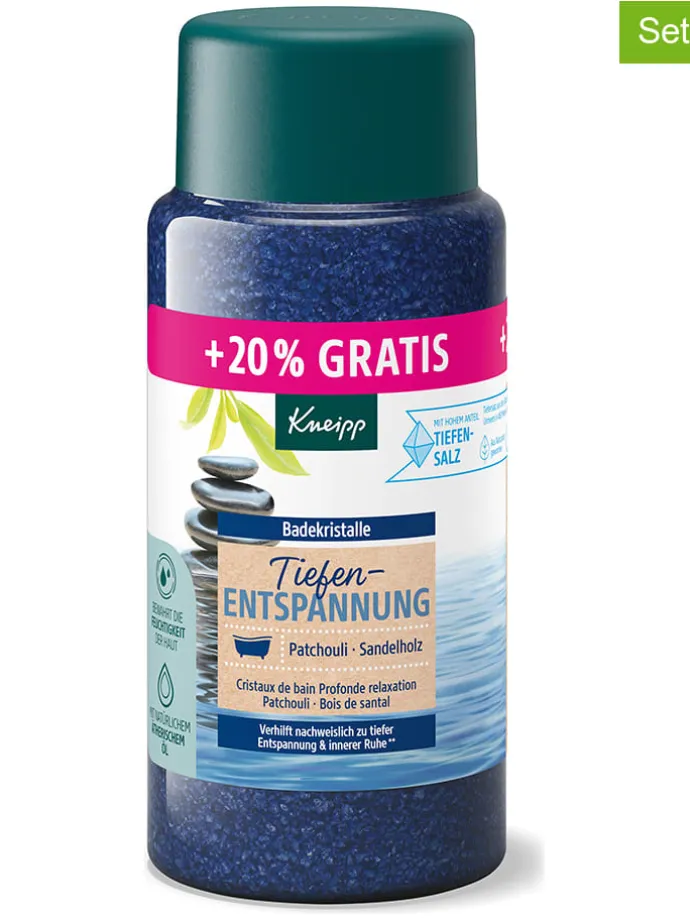 2er-Set: Badekristalle "Tiefenentspannung", je 720 g