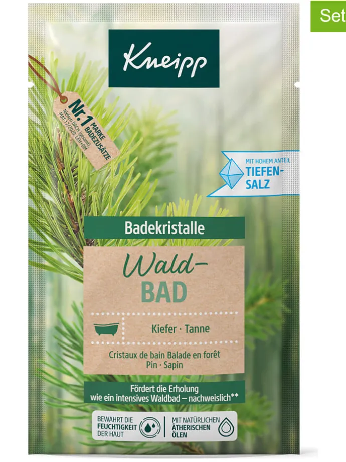 12er-Set: Badekristalle "Waldbad", je 60 g