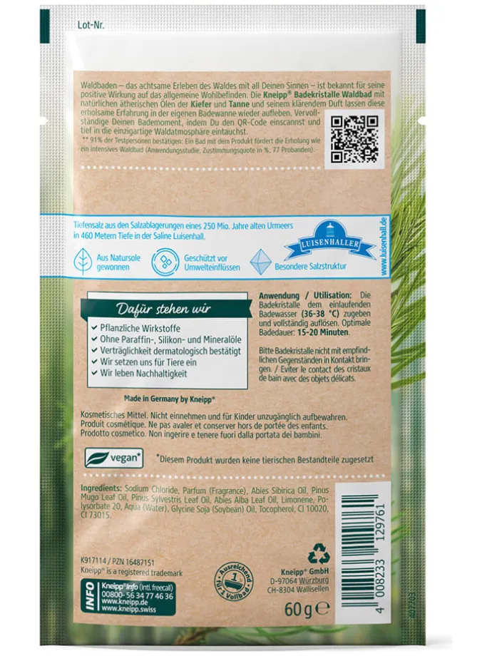 12er-Set: Badekristalle "Waldbad", je 60 g