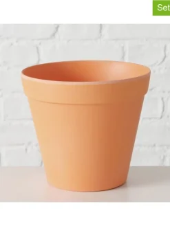 2er-Set: Übertöpfe "Giardino" in Orange - (H)13,5  Ø 15 cm