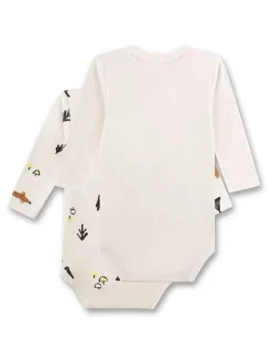 2er-Set: Bodys in Creme