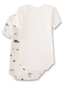 2er-Set: Bodys in Creme