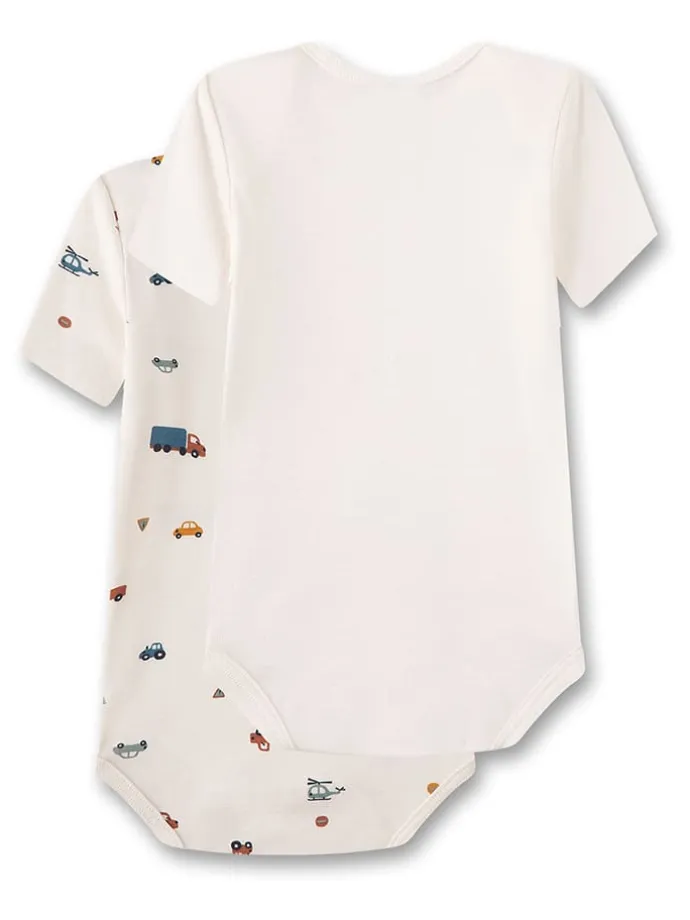 2er-Set: Bodys in Creme