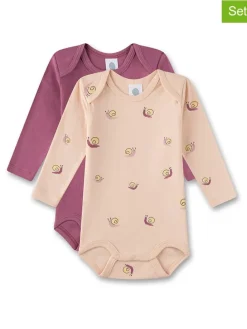 2er-Set: Bodys in Lila/ Beige