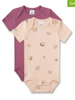 2er-Set: Bodys in Lila/ Beige
