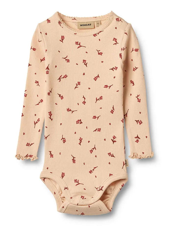 2er-Set: Bodys "Regitze" in Beige/ Orange