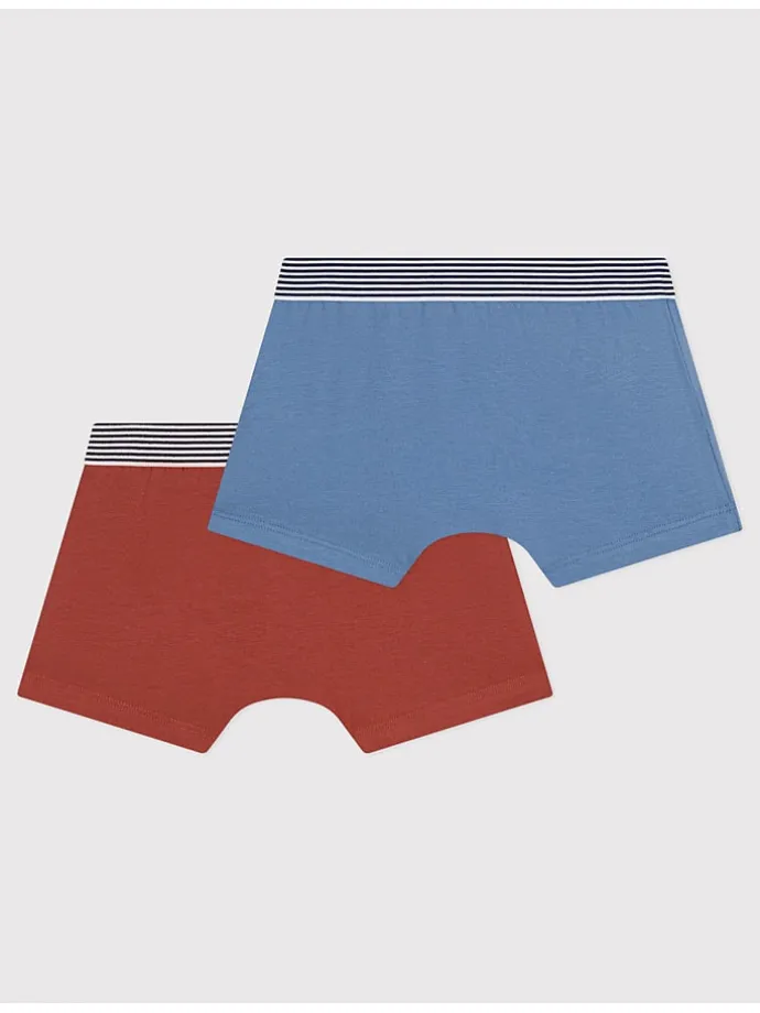 2er-Set: Boxershorts in Blau/ Rot