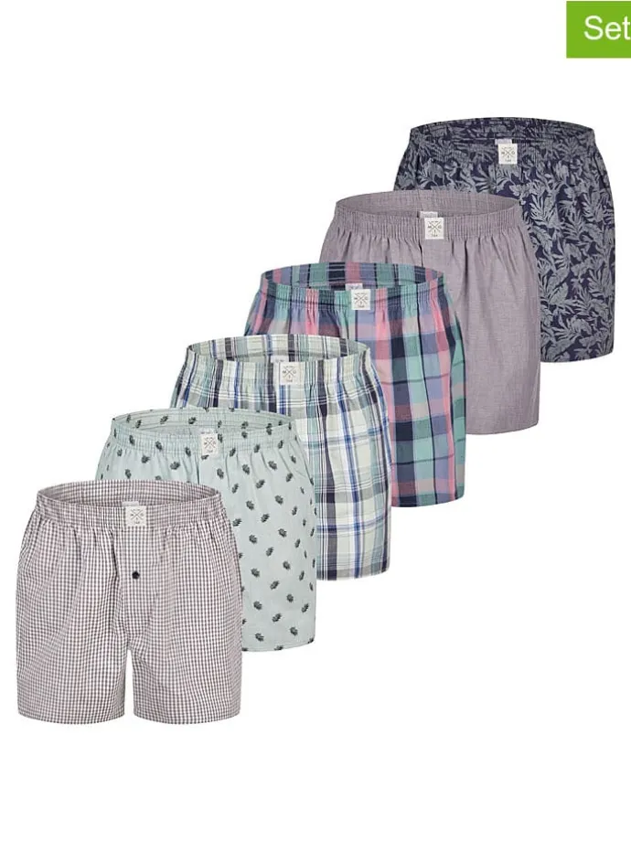 6er-Set: Boxershorts in Bunt