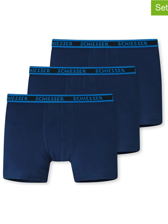 3er-Set: Boxershorts in Dunkelblau